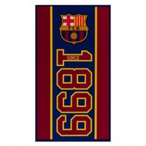 F.C. Barcelona hndklde Established Ml: 140 x 70 cm. 100 % bomuld
